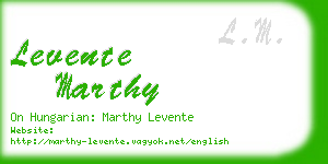 levente marthy business card